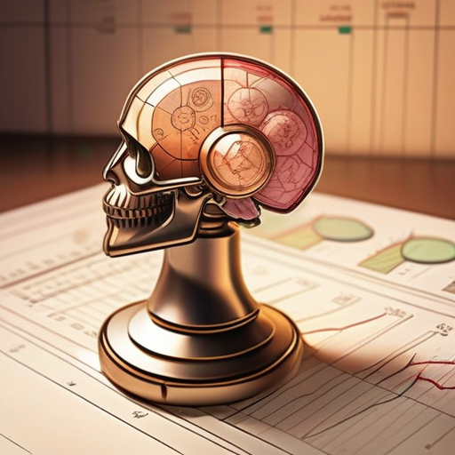 An example AI-generated chapter illustration depicting the system's 'brain'