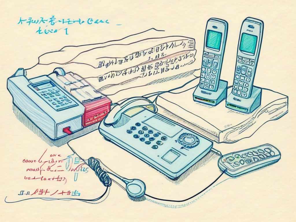 宅内IP電話サーバ 想像図（手書きイラスト）
