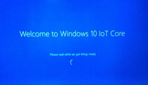Windows IoT Core starting screen