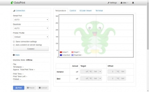 OctoPrint web interface