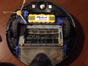 Roomba internal modules - side brush, battery, tire modules, main brush module