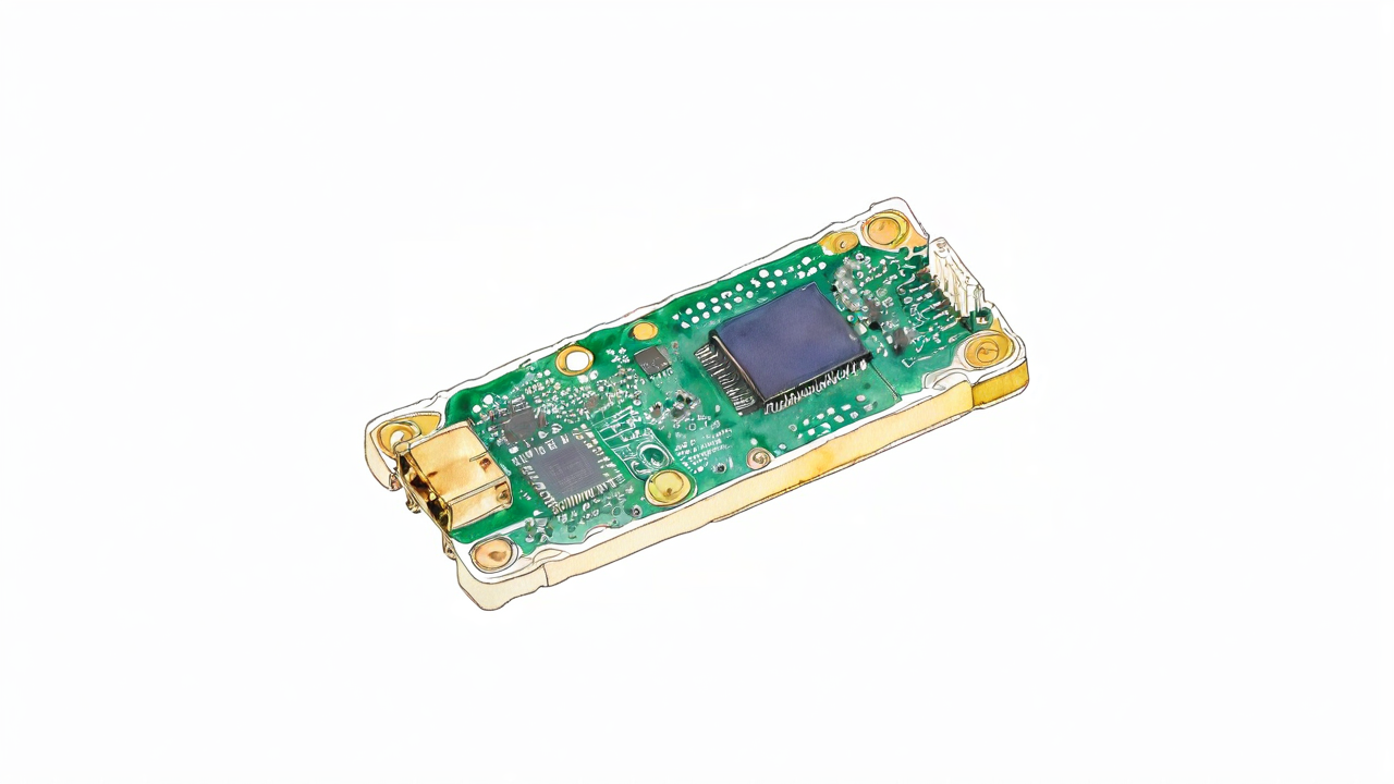 Raspberry Pi Pico 2 W の水彩イラスト。同じパイプラインで別の部品にも適用できることを確認
