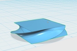 Two lofted objects merged into one twist