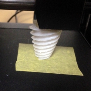 Drill shape printing upside down on M3D Micro